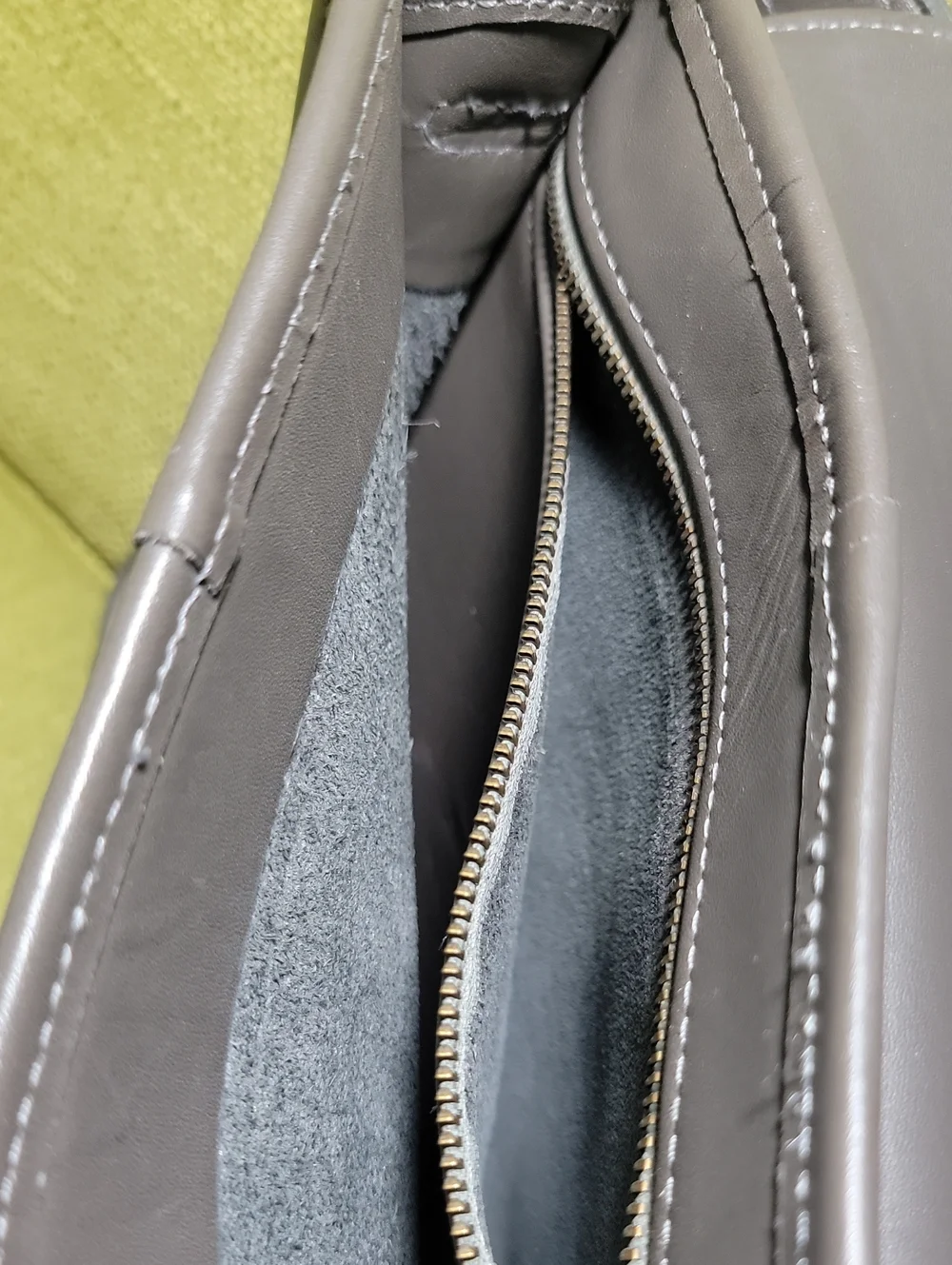 Coach Tribeca Gray Leather Crossbody Bag